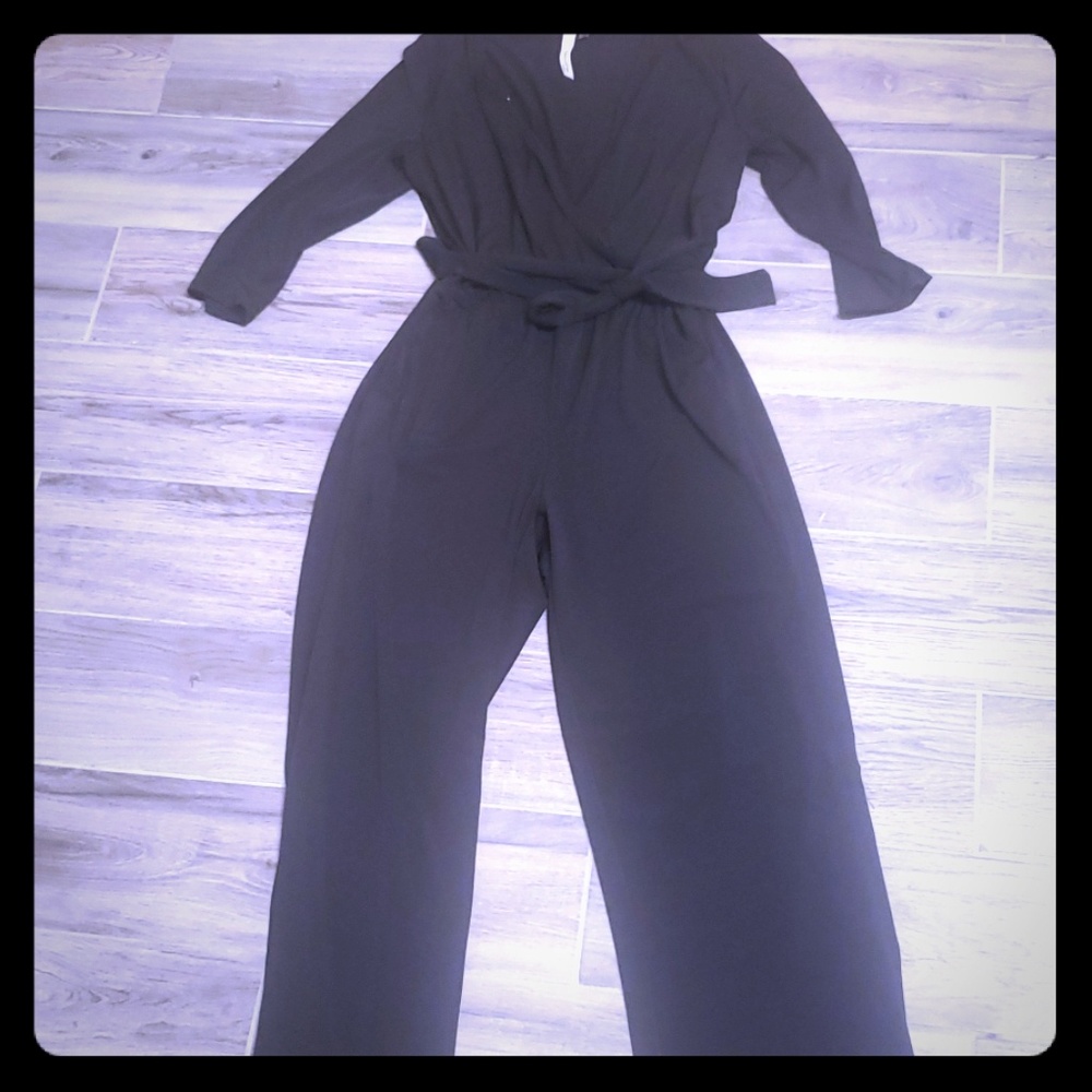 Never Worn Black Slinky Petite Jumpsuit